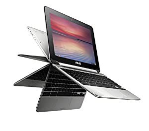 ASUS Chromebook Flip ノートパソコン C100PA/Chrome OS/10.1型/Quad-Core RK3288C/4G/eMMC 16GB/タッチ/C100PA-FS0002(中古品)