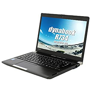 東芝 dynabook R734　Windows10-Pro（アップグレード済み） コアi5:2.6GHz　メモリ4GB　HDD320GB　WEBカメラ(中古品)