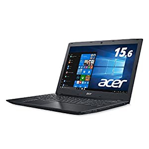 Acer ノートパソコンAspire Core i5-7200U/15.6インチ/8GB/256G SSD/DVD±R/RW ドライブ/Windows 10/ブラック E5-576-F58U/K(中 