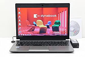 【中古】 東芝 dynabook R63/B Core i5 6300U 2.4GHz/4GB/128GB(SSD)/13.3W/FWXGA(1366x768)/Win7 リカバリメディア(Win10)付属(