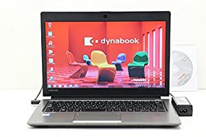 【中古】 東芝 dynabook R63/B Core i5 6300U 2.4GHz/4GB/128GB(SSD)/13.3W/FWXGA(1366x768)/Win7 リカバリメディア(Win10)付属(