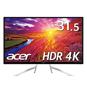 【Amazon.co.jp限定】Acer 4K モニターディスプレイ ET322QKAbmiipx 31.5インチ/HDR Ready対応/VA/4K/16:9/4ms/DisplayPort ・HD