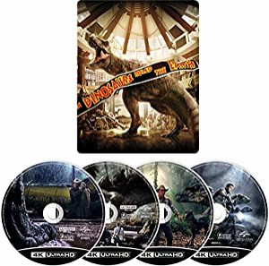 【Amazon.co.jp限定】 ジュラシック・パーク 4ムービー・コレクション スチールブック・4K ULTRA HD [Blu-ray](中古品)