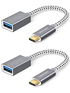 usb a to c, CableCreation 【2本セット】USB-Cアダプタ Type C to USBアダプタ OTGケーブル Apple MacBook (Pro) / Surface Pro