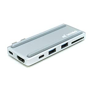 MOBO MacBook Pro専用ドック【 HDMI/USB/USB-C/SDカード/USB PD 】を増設「Dual USB-C Dock for MBP」 AM-TC2D01S(中古品)