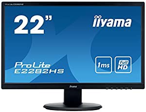 iiyama モニター ディスプレイ E2282HS-B1 (21.5インチ/フルHD/TN/HDMI,D-sub,DVI-D/3年保証)(中古品)