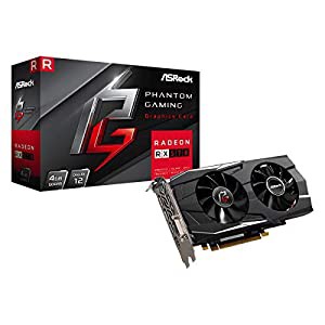 Asrock 90-GA0K00-00UANF graphics card Radeon RX 570 4 GB GDDR5(中古品)