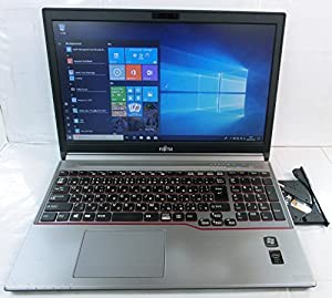 [中古パソコン][薄型 15.6型][高速SSD] スタイリッシュデザイン 富士通 Lifebook E754/H Core i5-4300M 2.6GHz/4GB/SSD240GB/DVD