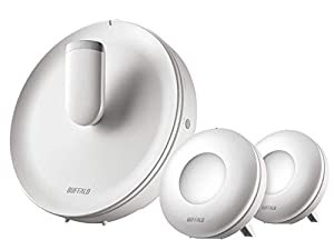 BUFFALO WiFi 無線LAN AirStation connect 親機+専用中継機2台セットモデル WTR-M2133HP/E2S 11ac ac2200 866+866+400Mbps トラ 