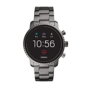 Fossil メンズ ジェネレーション4 Explorist HR ステンレススチール タッチスクリーン スマートウォッチ 心拍数表示、GPS対応、N