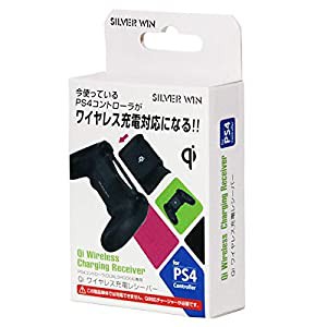 PS4コントローラー(DUALSHOCK 4)専用 Qi ワイヤレス充電レシーバー [SW3000WCR/PS4] ブラック(中古品)