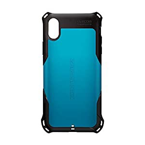 エレコム iPhone Xs ケース 衝撃吸収 ZEROSHOCK スタンダード 衝撃吸収【落下時の衝撃から本体を守る】 iPhone X対応 ブルー PM-