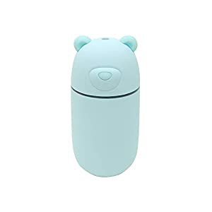 USBポート付きクマ型ミニ加湿器「URUKUMASAN(うるくまさん)」 ブルー(中古品)