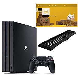 PlayStation 4 Pro ジェット・ブラック 1TB (CUH-7200BB01)【Amazon.co.jp限定】アンサー 縦置きスタンド付 & オリジナルカスタ 