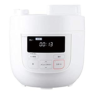 シロカ 電気圧力鍋 SP-4D131 ホワイト[圧力/無水/蒸し/炊飯/温め直し/大容量](中古品)