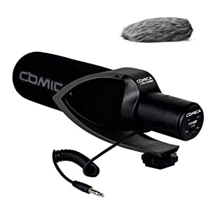 Comica CVM-V30 PROカメラマイク単一指向性コンデンサーガンビデオマイク一眼レフマイクキヤノン、ソニー、パナソニック用マイク