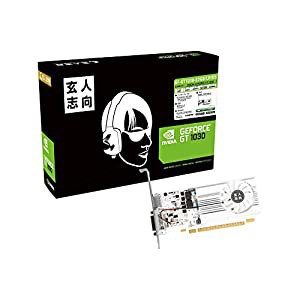 玄人志向 NVIDIA GeForce GT 1030 搭載 グラフィックボード 2GB シングルファンモデル GF-GT1030-E2GB/LP/D5(中古品)