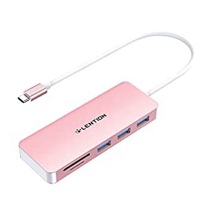 LENTION 5in1 USB-C ハブ CB-C15 SD / SD Micro カードリーダー付き UHS-I対応(最大転送速度104MB/s) USB 3.0 ×3 タイプc 変換 