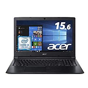 Acer ノートパソコン A315-53-N34G/K Corei3/ブラック/4GB/1TB HDD/15.6型FHD/ドライブ無し/Windows 10(中古品)