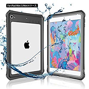 iPad mini5 防水ケース アイパッド mini5 防水カバー タブッレト耐衝撃 IP68防水規格 米軍MIL規格 落下保護 防水 防塵 水場 薄型