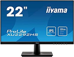 マウスコンピューター iiyama モニター ディスプレイ XU2292HS-B1(21.5型/1920×1080/IPS方式ノングレア/狭額縁フレームレス/広 