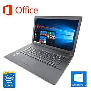 【Microsoft Office 2016搭載】【Win 10搭載】TOSHIBA B554/第四世代Core i3-4000M 2.4GHz/新品メモリー:8GB/新品HDD:2TB/15.6型