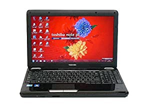 ノートパソコン 中古パソコン EX/55LBL ブラック テンキー ノート 本体 Windows7 東芝 Core i3 DVD 4GB/500GB(中古品)