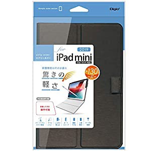 Digio2 iPad mini 2019 / iPad mini4 用 エアリーカバー ブラック TBC-IPM1906BK(中古品)