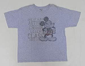 【MICKEY MOUSE ミッキーマウス】 古着Ｔシャツ XXLサイズ 霜降りグレー ディズニー(中古品)