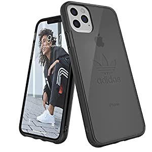 アディダスオリジナルス iPhone 11 Pro Maxケース クリアケース スモーキー ブラック [adidas Originals Protective Clear Case 