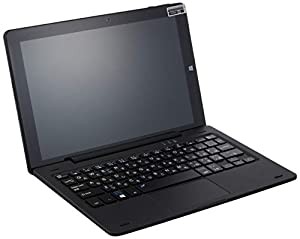 KEIAN 10.1インチ 2in1Windowsタブレット 専用キーボード標準付属 KIC104-BK ストレージ64GB(中古品)