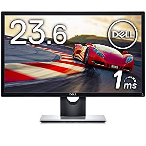 Dell SE2417HGX 23.6インチ ゲーミングモニター (3年間交換保証/FPS向き/フルHD/TN非光沢/HDMIx2,D-Sub15ピン/傾き調整/1ms/AMD 