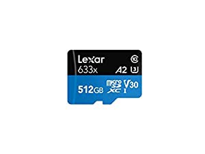 Lexar microSDカード 512GB LSDMI512BBJP633A 633x microSDXC UHS-I A2 U3 V30 国内正規品 10年保証(中古品)