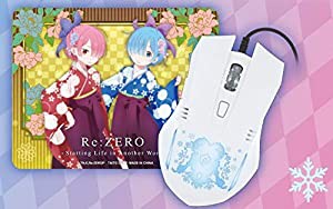 Re:ゼロから始める異世界生活 リゼロ 光るマウス＆マウスパッドセット ラム＆レムver.(中古品)