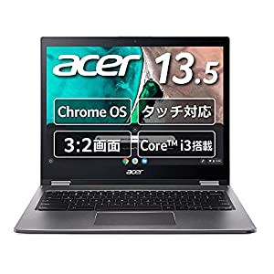 Chromebook クロームブック Acer ノートパソコン 13.5型 英語キーボード Spin 13 CP713 スティールグレイ グーグル Google CP713