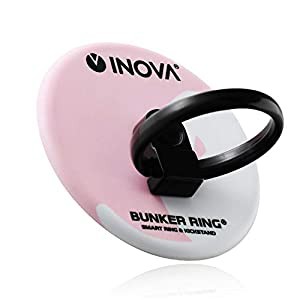 INOVA(イノバ) × BUNKER RING コラボデザイン 正規代理店品 スマホリング 360度回転 スマホ タブレット バンカーリング 丸型 毛