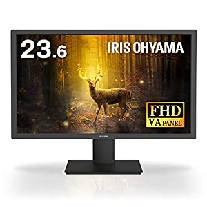 アイリスオーヤマ モニター 液晶ディスプレイ 23.6インチ ゲーミングモニター 液晶モニター ブラック ILD-A23FHD-B(中古品)