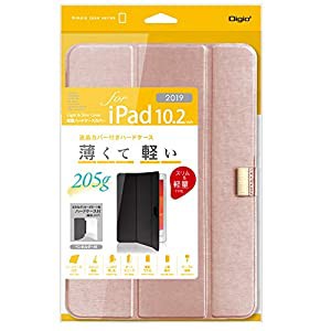 iPad 10.2inch 2019 用 軽量 ハードケースカバー ピンク TBC-IP1900P(中古品)