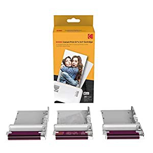 コダック（Kodak）Mini 2＆Mini Shot 2シリーズ用 2.1ｘ3.4インチ（5.3ｘ8.6cm）カートリッジ 用紙・カラーリボン一体型カートリ