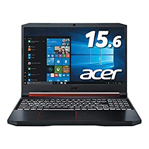 Acerゲーミングノートパソコン Nitro5 AN515-54-F76UG6T Corei7-9750H 16GB 256GBSSD+1TBHDD GeForceGTX1660Ti 15.6型 Windows 1