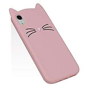 YUYIB iPhone Xr ケース シリコン 猫 かわいい ディズニー キャラクター 耐衝撃 傷防止 レンズ保護 ソフト TPU 携帯カバー iPhon