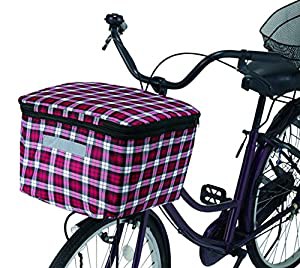 伸縮式はっ水自転車前カゴカバーワイン(中古品)