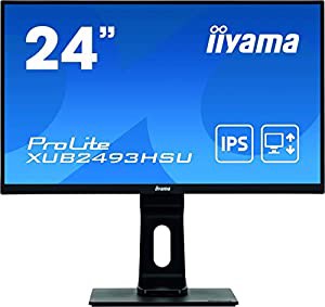 マウスコンピューター iiyama モニター ディスプレイ XUB2493HSU-B1(23.8型/IPS方式ノングレア非光沢/広視野角/昇降スィーベルチ