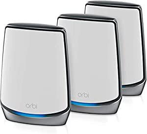 NETGEAR Orbi WiFi6 メッシュWiFi AX6000 3台セット 無線LAN ルーター 11ax トライバンド RBK853 無償メーカー3年保証 カバー範 