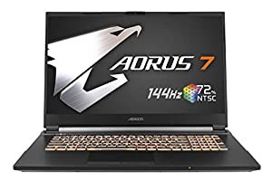 GIGABYTE AORUS 7ゲーミングノート /17.3インチ 狭額縁 72 % NTSC, 5ms応答速度 /Win10 (144HZ | GTX1650 Ti | i7-10750H | 8G*2