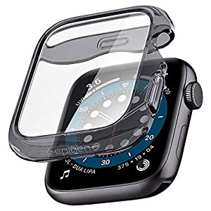 Spigen Apple Watch ケース 40mm 全透明 全面 クリア 耐衝撃 画面 一体型 カバー 落下 衝撃 吸収 TPU PC 薄型 SE2 / SE/Series 6