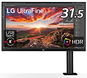 LG エルゴノミクス スタンド モニター ディスプレイ 32UN880-B 31.5インチ/4K/HDR/IPS非光沢/USB Type-C,HDMI×2、DP/FreeSync/ 