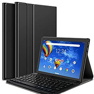 【PCATEC】 Lenovo TAB5 10/PC-TE710KAW 用レザーTPUケース付き Bluetooth キーボード☆US配列☆かな入力対応 (Lenovo TAB5 10/P