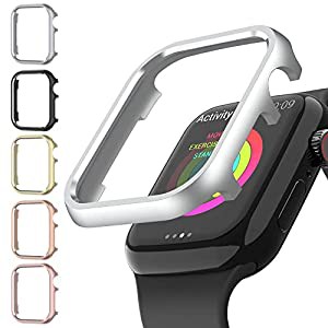 Miimall Apple Watch金属製バンパー38mm ケース 超軽量型 耐衝撃性 装着簡単 シンプル 頑丈で硬いメタリック材質 アップルウォッ