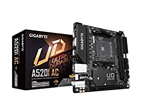 GIGABYTE A520I AC マザーボード MiniITX [AMD A520チップセット搭載] MB5141(中古品)